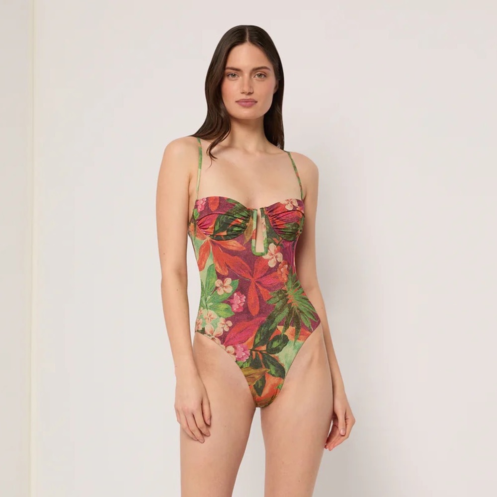 Onia Giselle one piece in Rhubarb NWT
